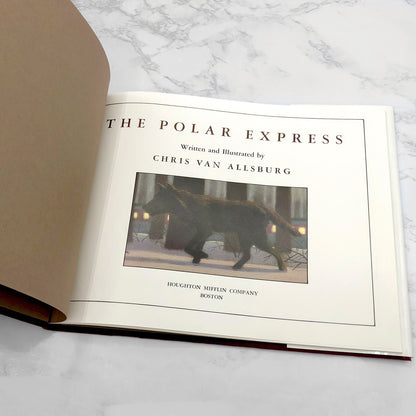 The Polar Express by Chris Van Allsburg [FIRST EDITION] 1985 • Houghton Mifflin