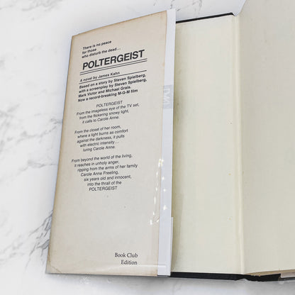 Poltergeist by James Kahn [FIRST BOOK CLUB EDITION] 1982 • Hardcover • Warner Books