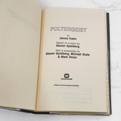 Poltergeist by James Kahn [FIRST BOOK CLUB EDITION] 1982 • Hardcover • Warner Books