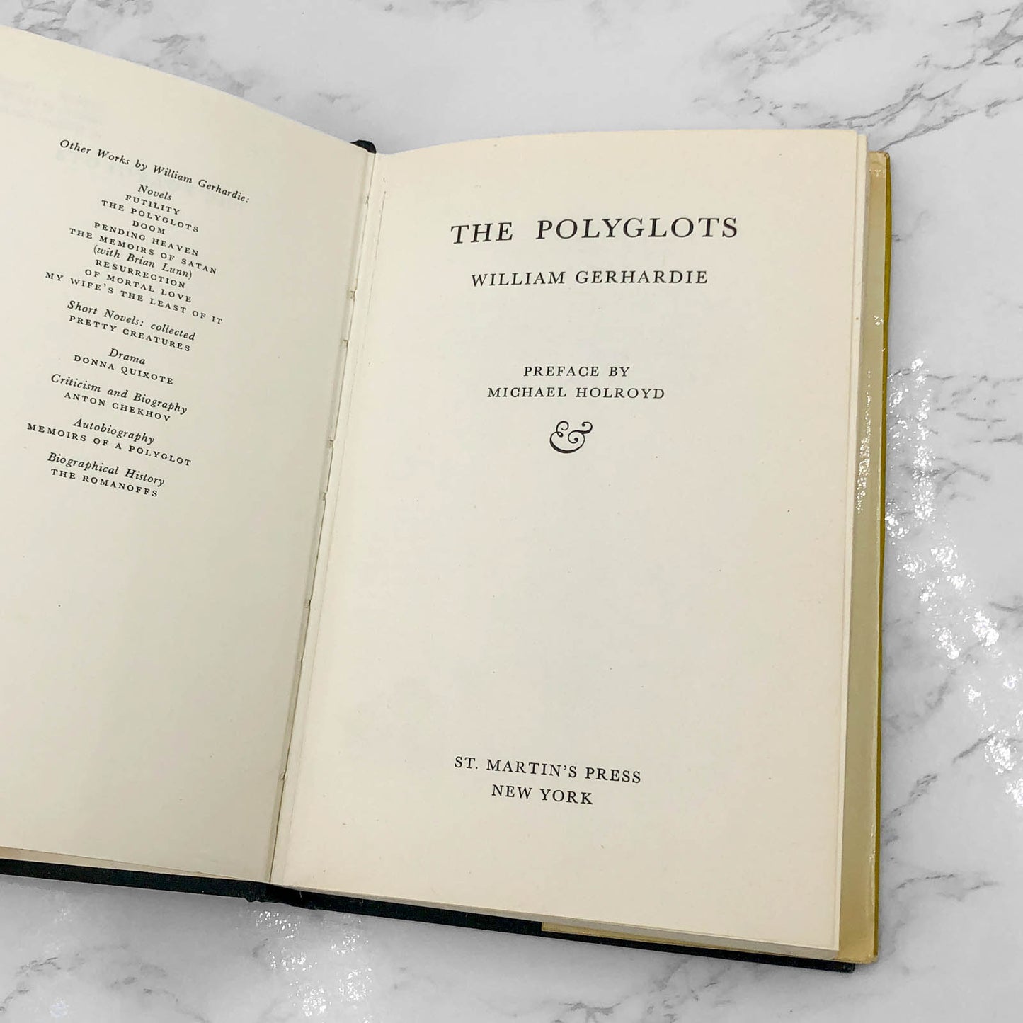 The Polyglots by William Gerhardie [REVISED DEFINITIVE EDITION] 1970 • St. Martin's