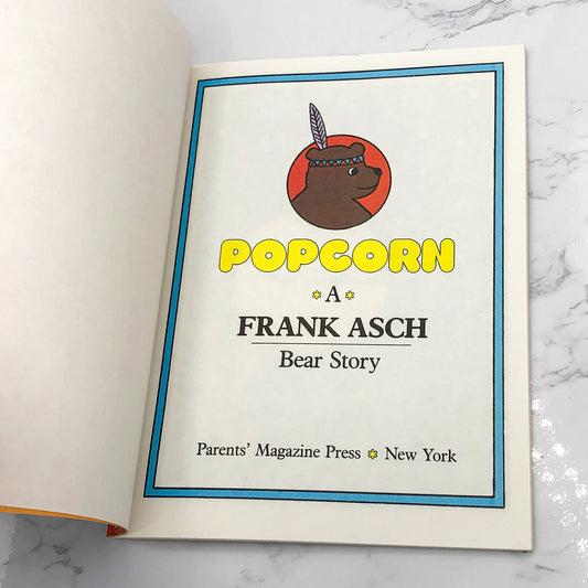 Popcorn by Frank Asch [XL PAPERBACK REPRINT] 1990 • Parents Magazine Press