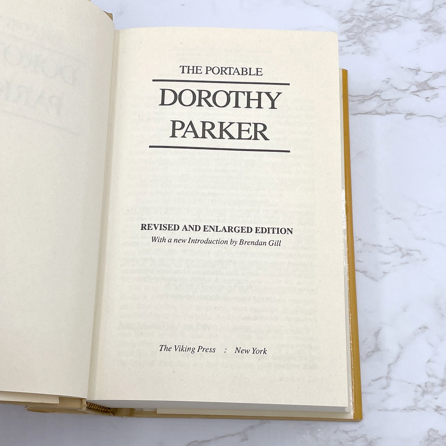 The Portable Dorothy Parker [REVISED EDITION HARDCOVER] 1985 • The Viking Portable Library