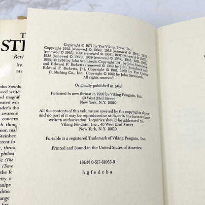 The Portable Steinbeck [REVISED EDITION HARDCOVER] 1971 • The Viking Portable Library