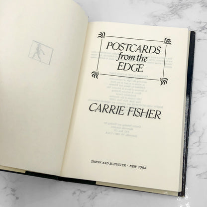 Postcards from the Edge by Carrie Fisher [1987 HARDCOVER] BCE • Simon & Schuster