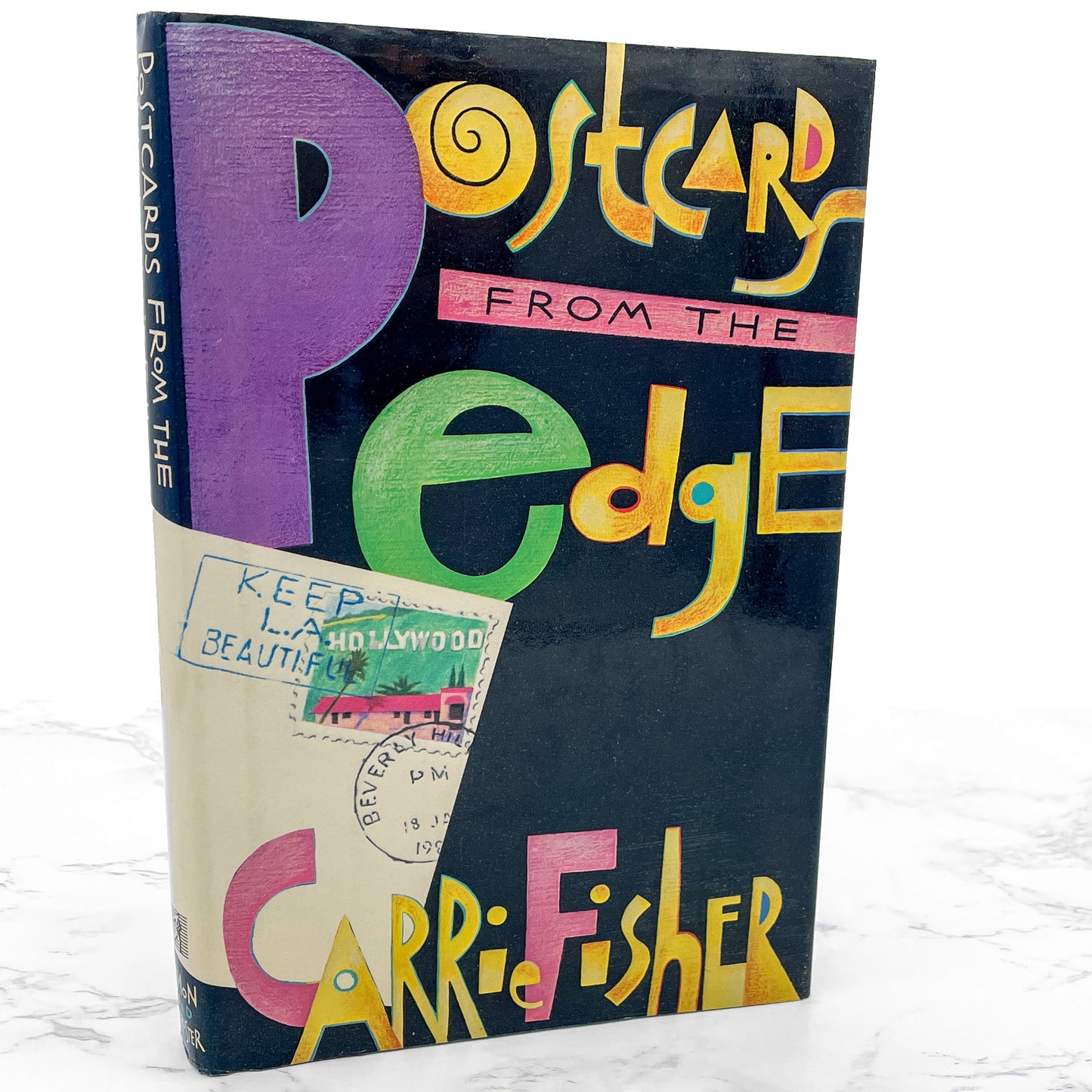 Postcards from the Edge by Carrie Fisher [FIRST EDITION • FIRST PRINTING] 1987 • Simon & Schuster