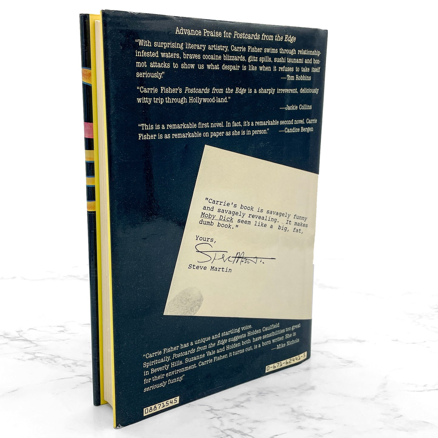 Postcards from the Edge by Carrie Fisher [FIRST EDITION • FIRST PRINTING] 1987 • Simon & Schuster