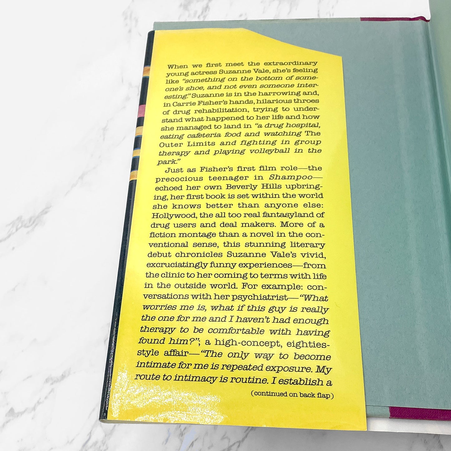 Postcards from the Edge by Carrie Fisher [FIRST EDITION • FIRST PRINTING] 1987 • Simon & Schuster