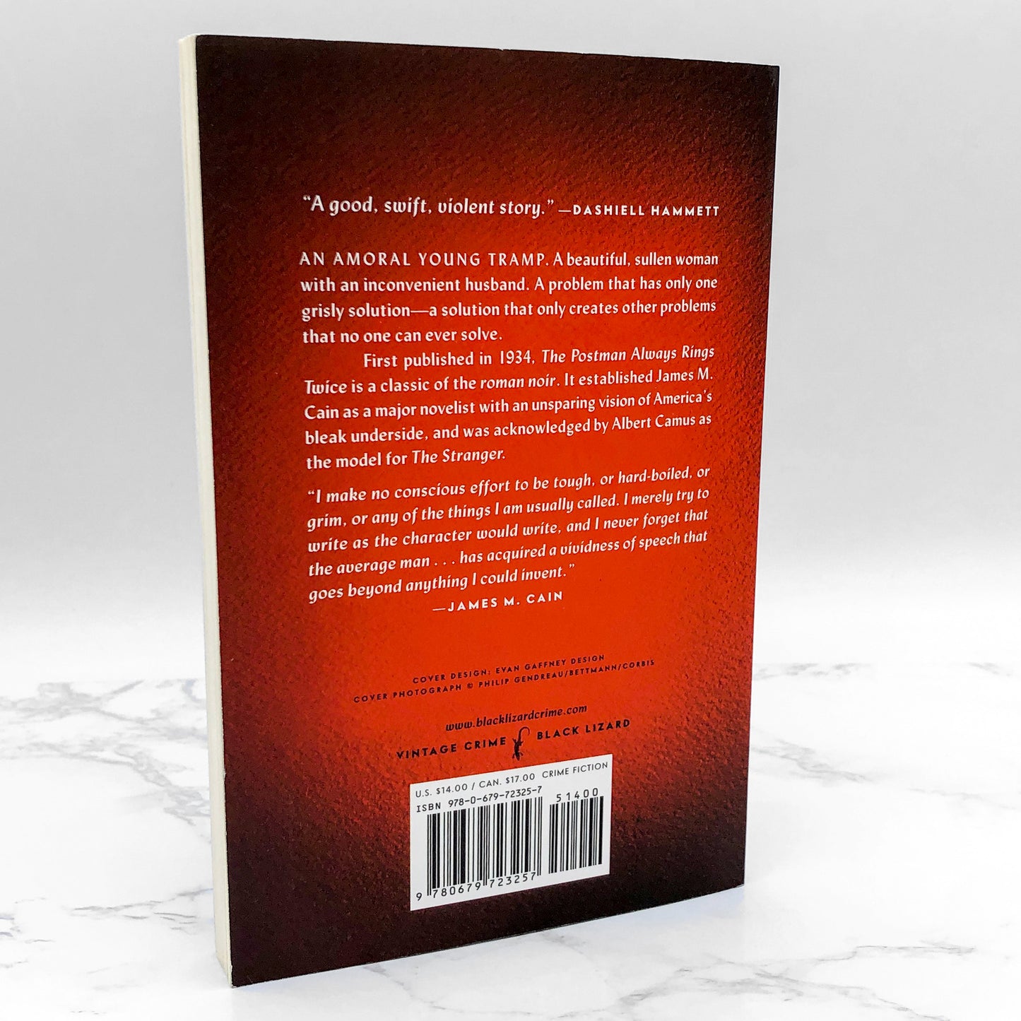 The Postman Always Rings Twice by James M. Cain [TRADE PAPERBACK] 1992 • Black Lizard / Vintage Crime