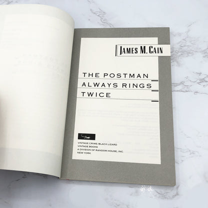 The Postman Always Rings Twice by James M. Cain [TRADE PAPERBACK] 1992 • Black Lizard / Vintage Crime