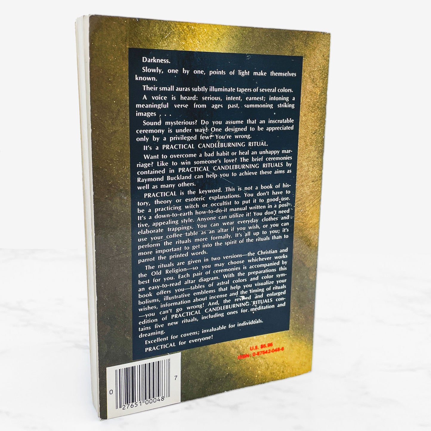 Practical Candleburning Rituals: Spells & Rituals for Every Purpose by Raymond Buckland [THIRD EDITION PAPERBACK] 1984 • Llewellyn