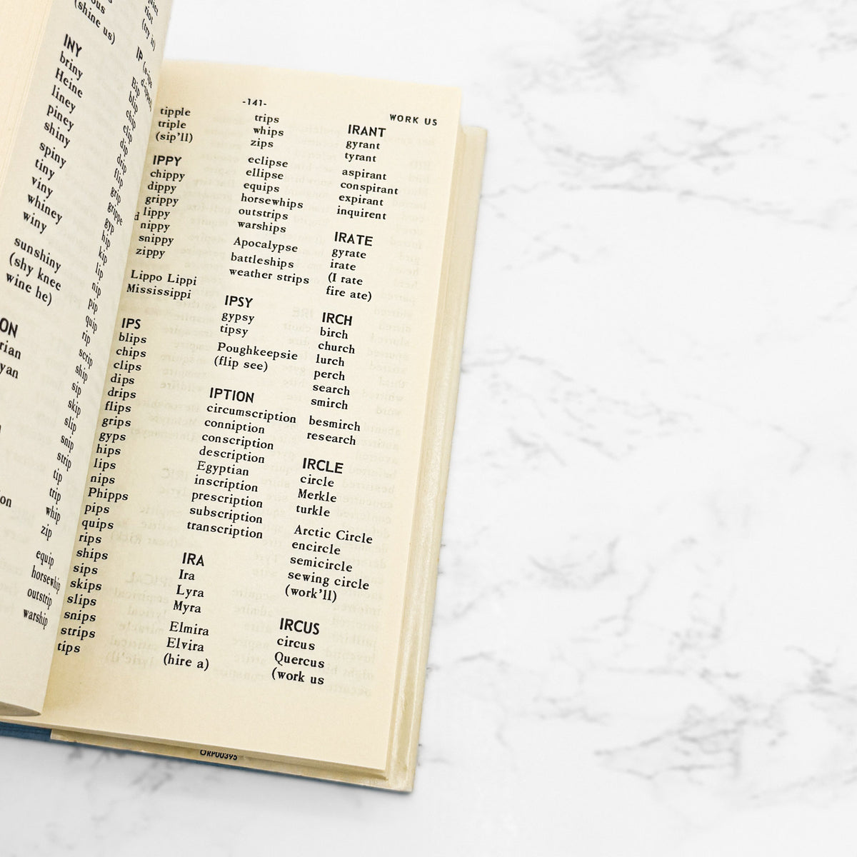 A Practical Dictionary of Rhymes by Lawrence Holofcener [1960 HARDCOVER] • Gramercy