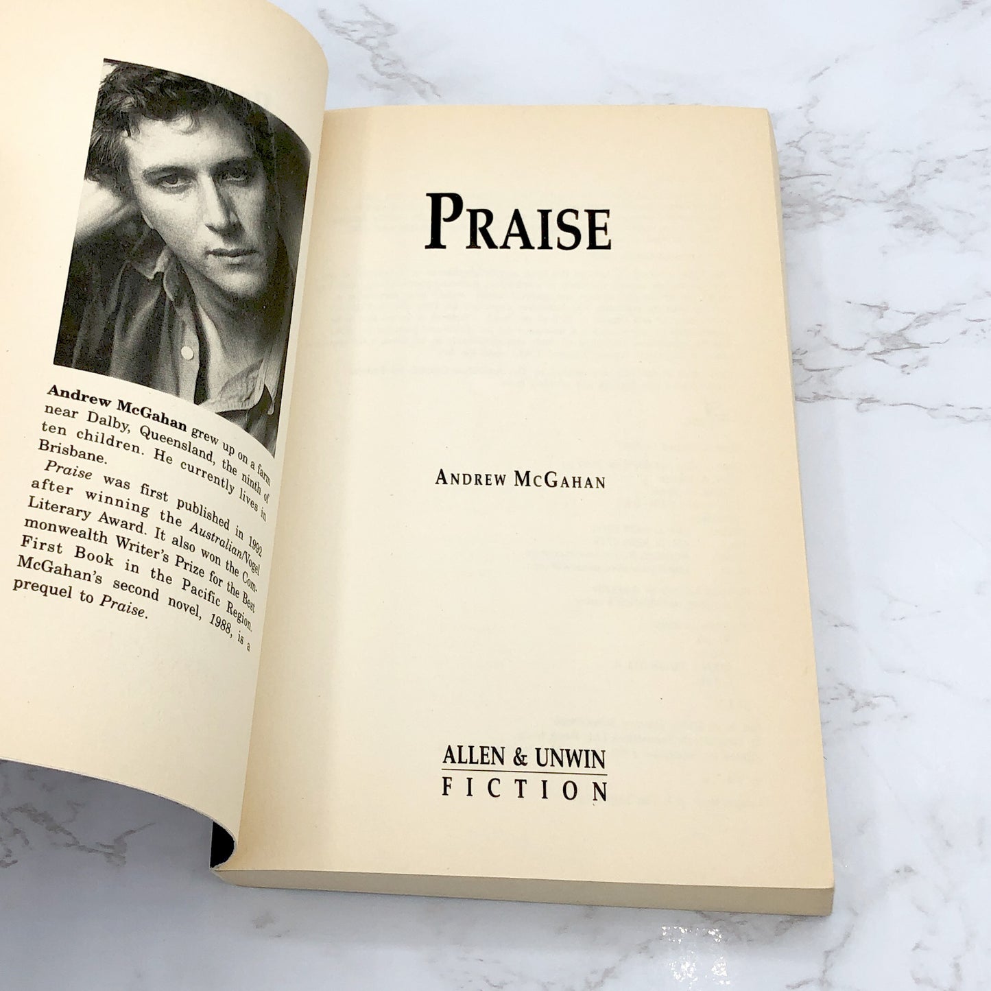 Praise by Andrew McGahan [AU TRADE PAPERBACK] 2000 • Allen & Unwin