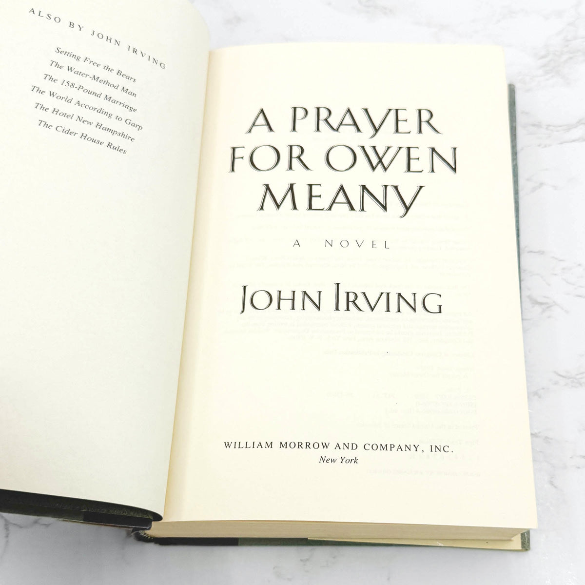 A Prayer for Owen Meany by John Irving [FIRST EDITION • FIRST PRINTING] 1989 • William Morrow