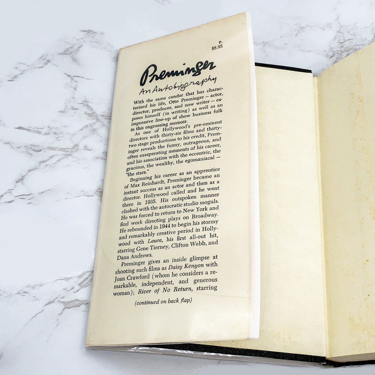 Preminger: An Autobiography by Otto Preminger [FIRST EDITION] 1977 • Doubleday *See Condition