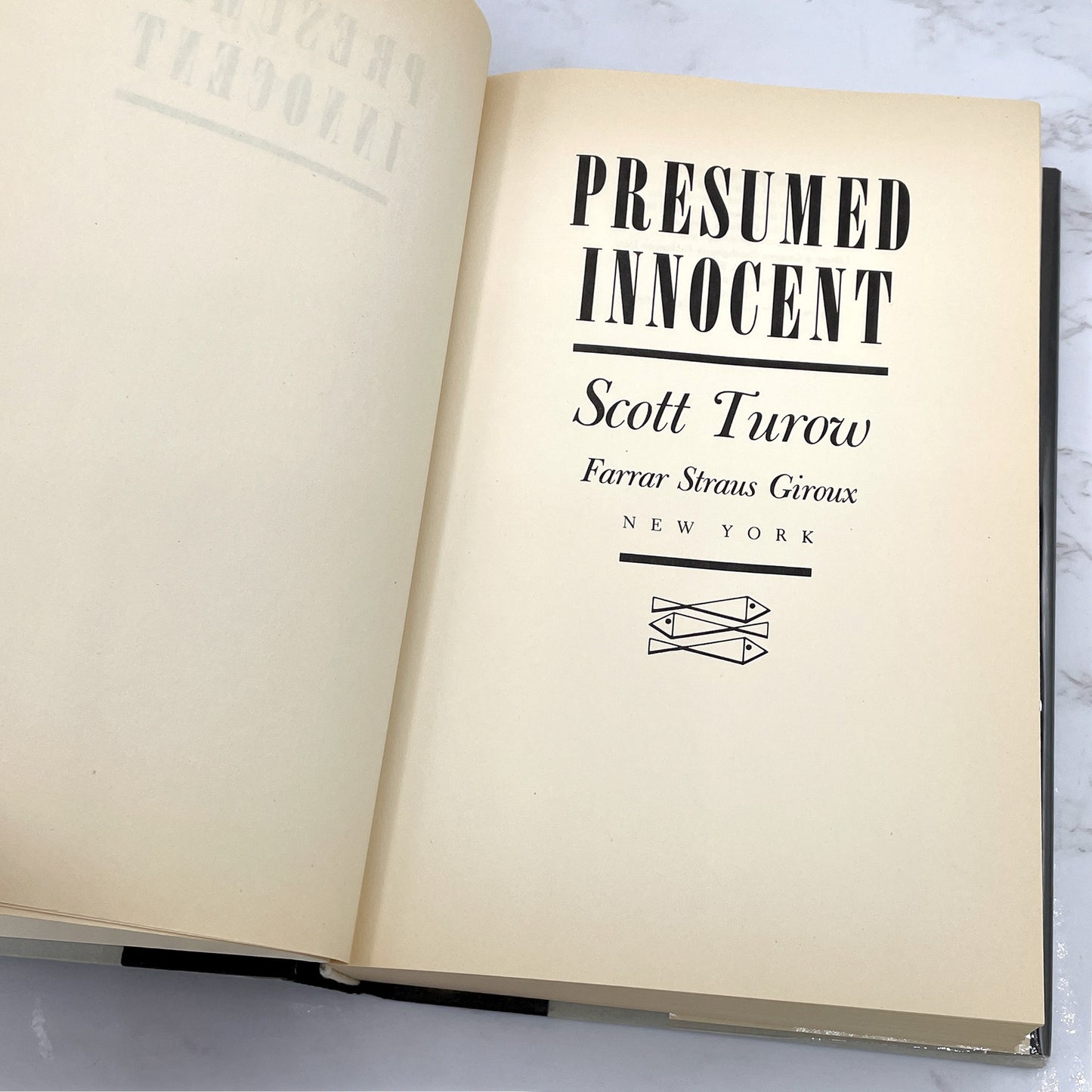 Presumed Innocent by Scott Turow [FIRST EDITION] 1987 • FSG