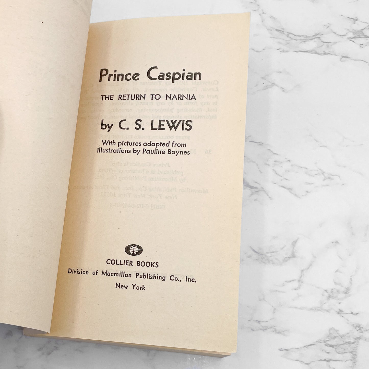 Prince Caspian by C.S. Lewis [1970 PAPERBACK] • Collier • Chronicles of Narnia #2