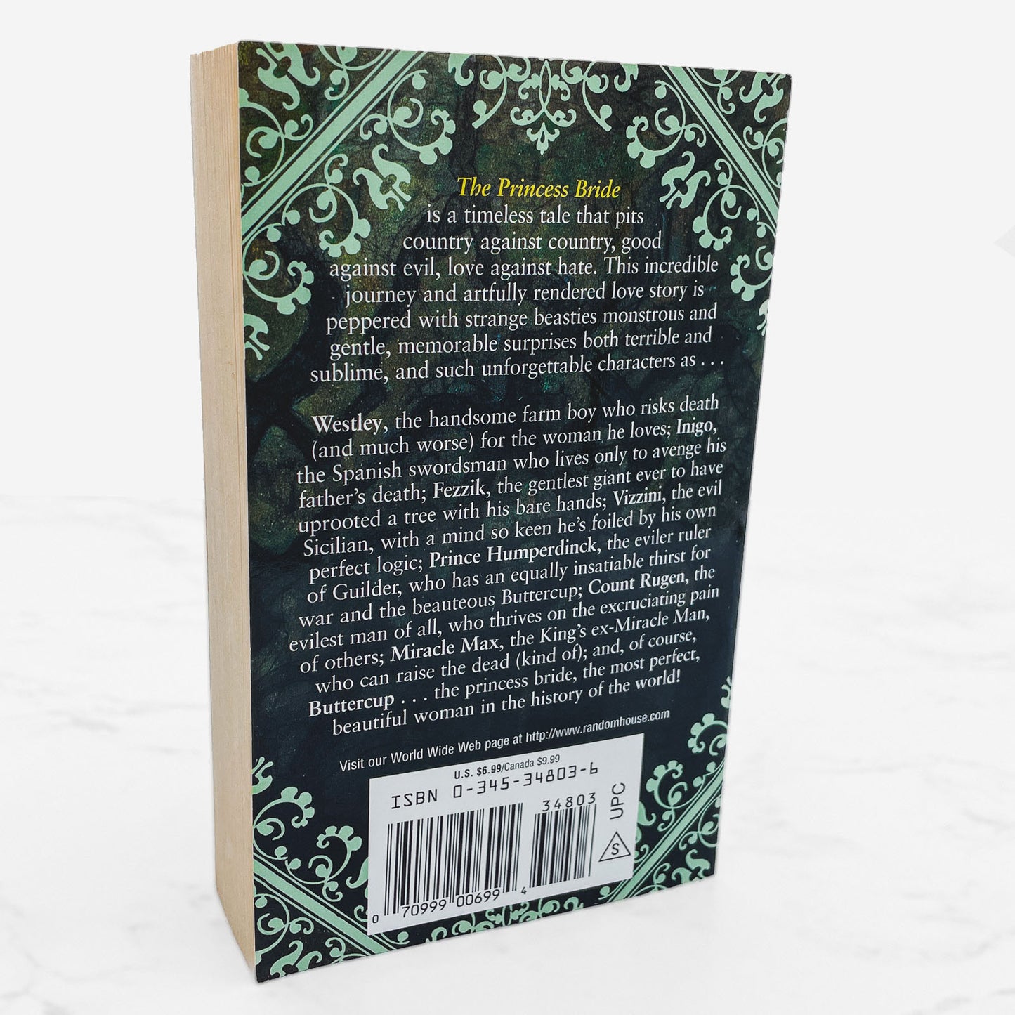The Princess Bride by William Goldman [PAPERBACK RE-ISSUE] 2000 • Del-Rey Fantasy • w/ Sequel Chapter