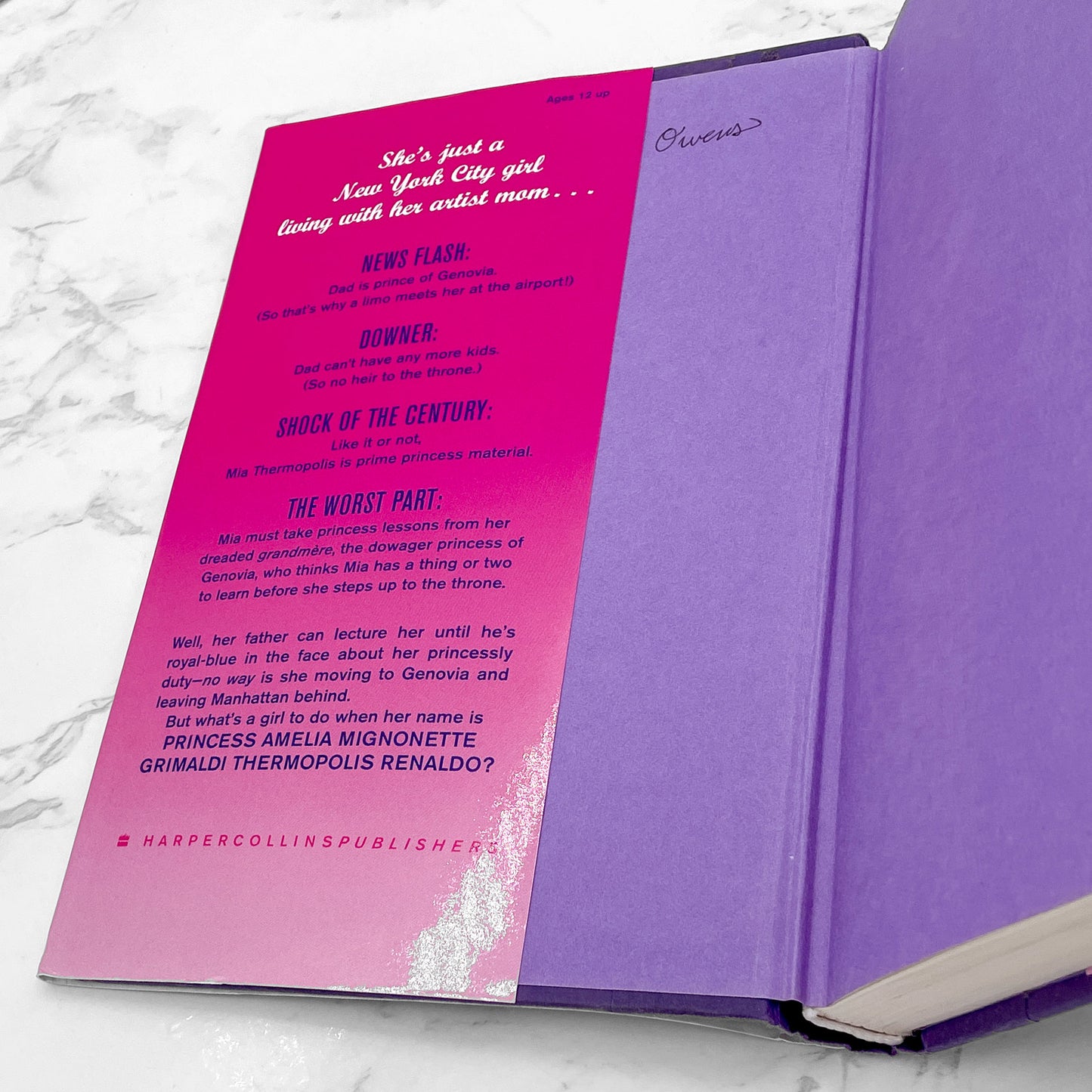 The Princess Diaries by Meg Cabot [FIRST EDITION] 2000 • HarperCollins