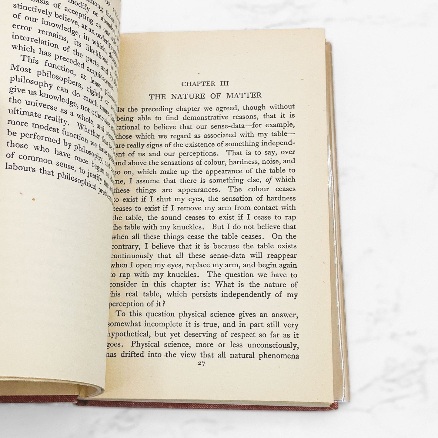 The Problems of Philosophy by Bertrand Russell [U.K. FIRST EDITION] 1948 • 20th Printing • Oxford