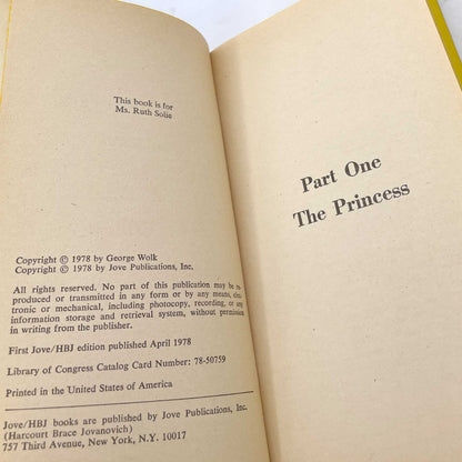 The Prophetess by Janet Kidde [FIRST PAPERBACK PRINTING] 1978 • Jove Horror