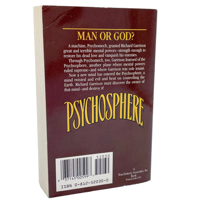 Psychosphere by Brian Lumley [PAPERBACK RE-ISSUE] 1992 • TOR Horror