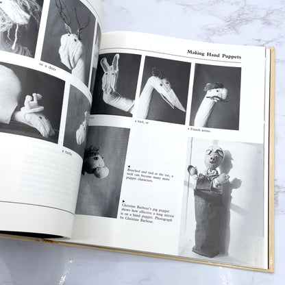 Puppets: Methods & Materials by Cedric Flower & Alan Fortney [FIRST EDITION] 1983 • Davis
