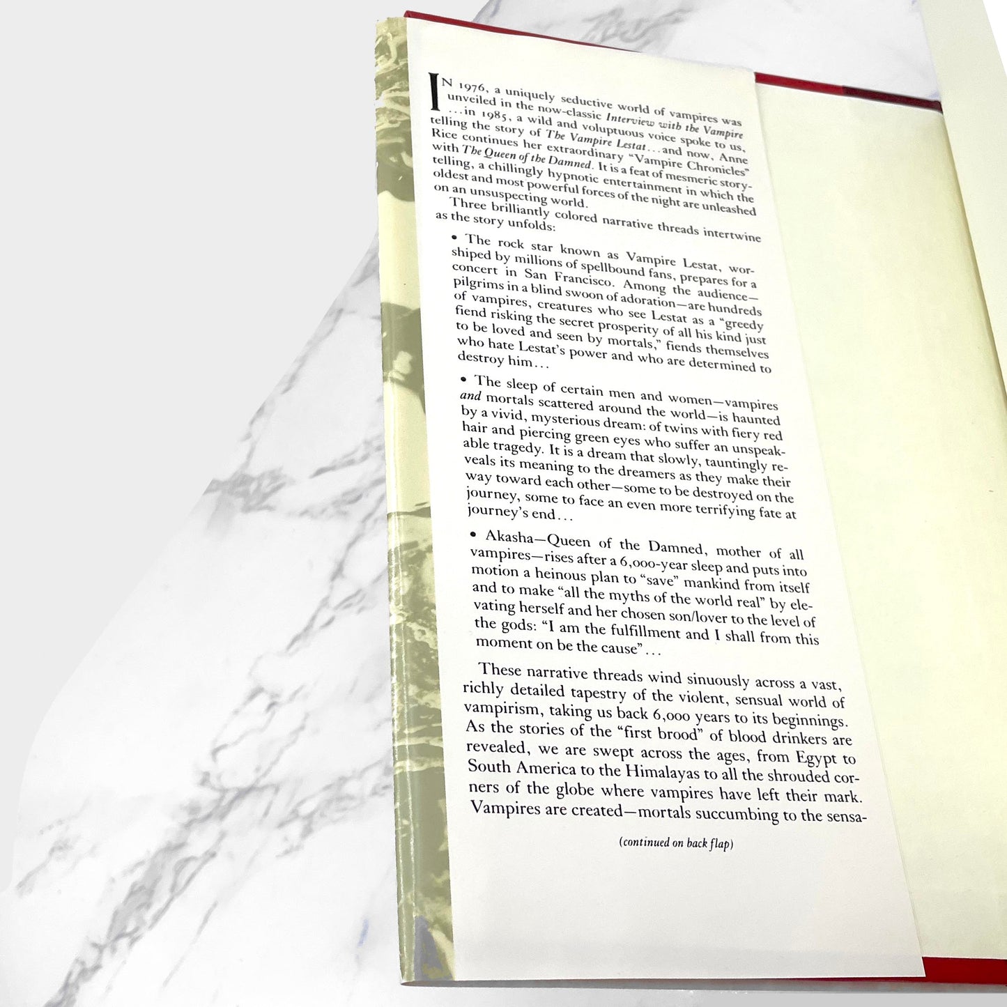 The Queen of the Damned by Anne Rice [1988 HARDCOVER] BCE • Knopf