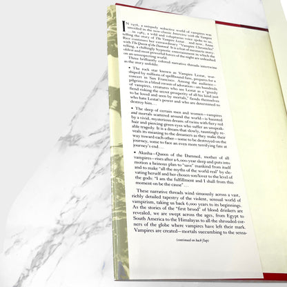 The Queen of the Damned by Anne Rice [1988 HARDCOVER] BCE • Knopf