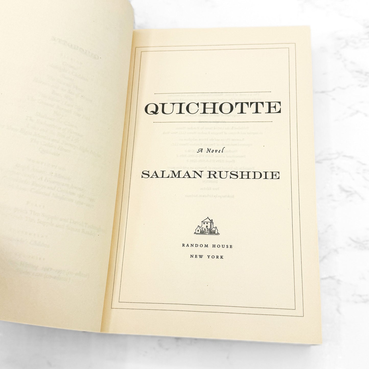 Quichotte by Salman Rushdie [UNCORRECTED PROOF • ADVANCE] 2019 • Random House