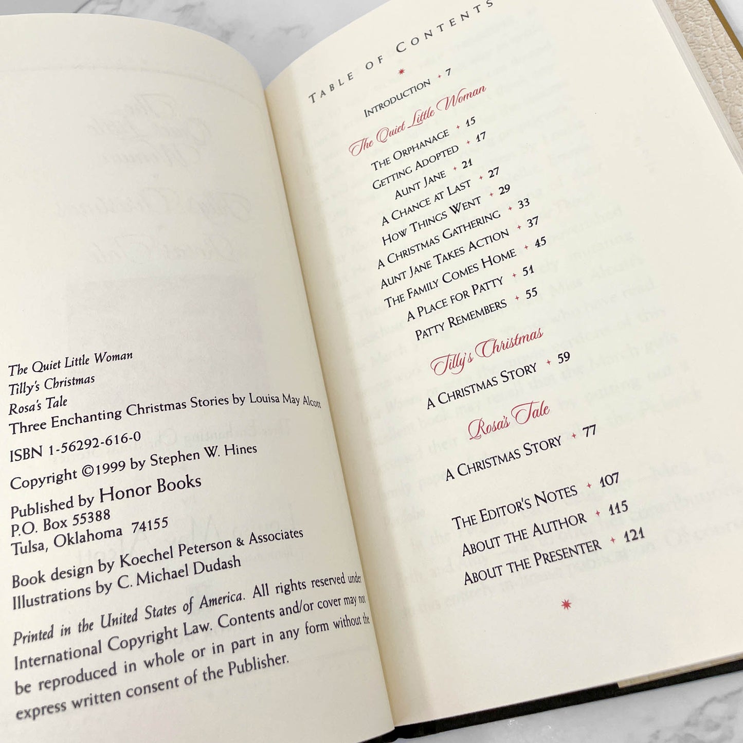 The Quiet Little Woman: A Christmas Story by Louisa May Alcott [FIRST BOOK CLUB EDITION] 1999 • Honor Books