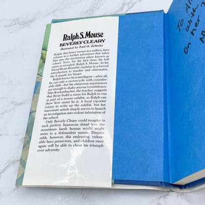 Ralph S. Mouse by Beverly Cleary [FIRST EDITION] 1982 • William Morrow