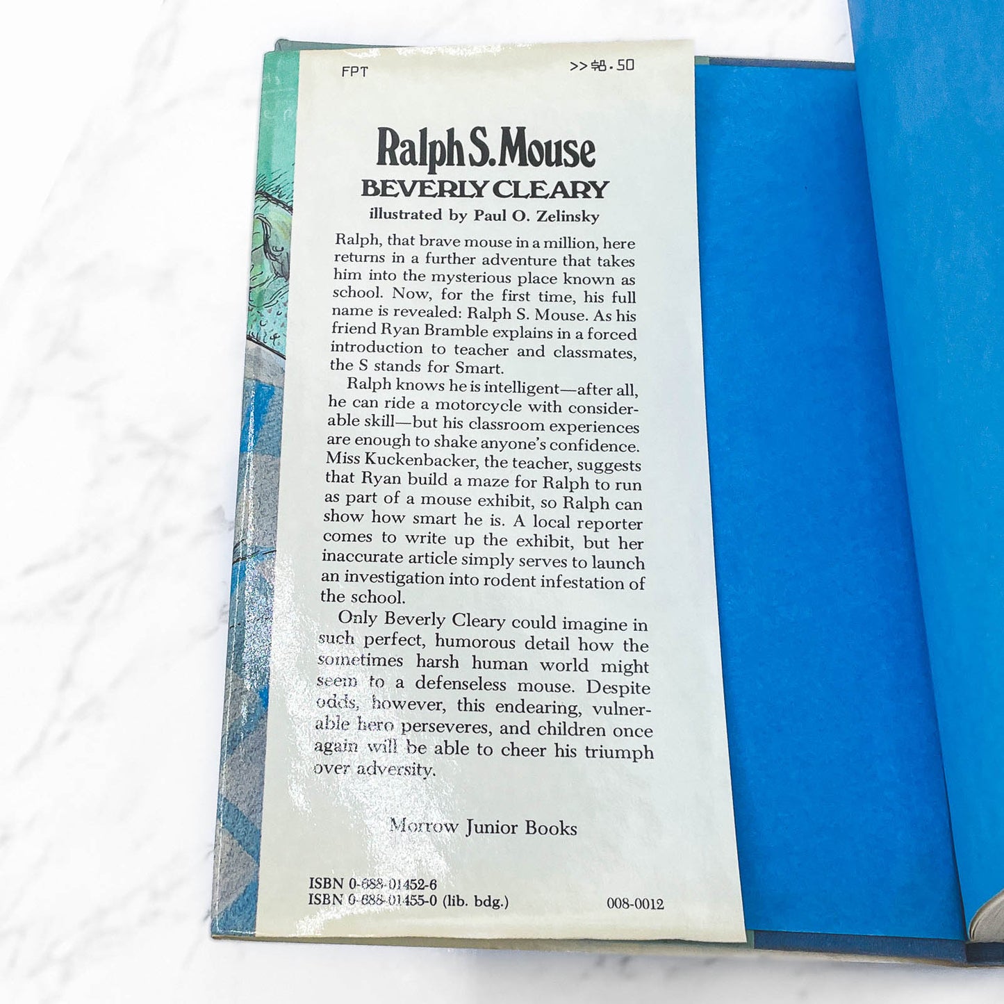 Ralph S. Mouse by Beverly Cleary [FIRST EDITION • FIRST PRINTING] 1982 • William Morrow