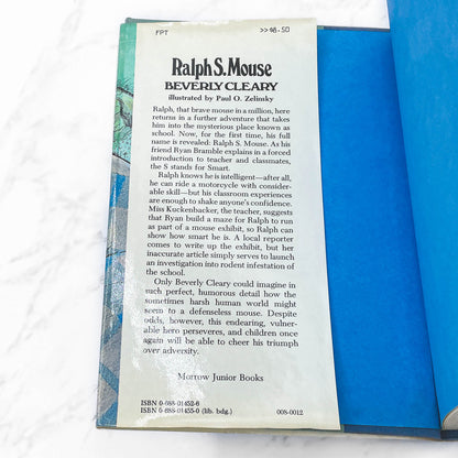 Ralph S. Mouse by Beverly Cleary [FIRST EDITION • FIRST PRINTING] 1982 • William Morrow