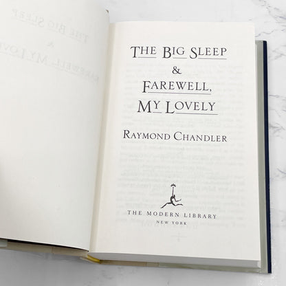 The Big Sleep & Farewell My Lovely (Philip Marlowe #1-2) by Raymond Chandler [HARDCOVER OMNIBUS] 1995 • The Modern Library