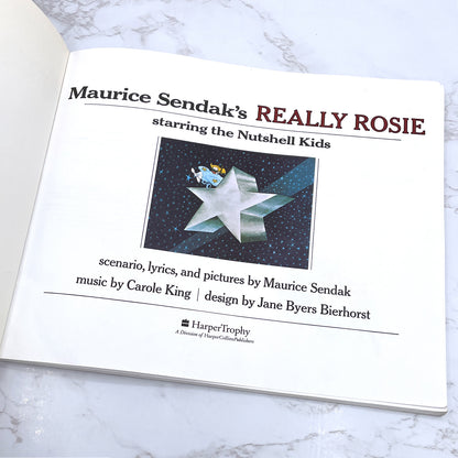 Maurice Sendak's Really Rosie Starring the Nutshell Kids by Maurice Sendak & Carole King [TRADE PAPERBACK] 1986 • HarperCollins