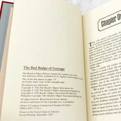 The Red Badge of Courage by Stephen Crane [ILLUSTRATED HARDCOVER] • 1982