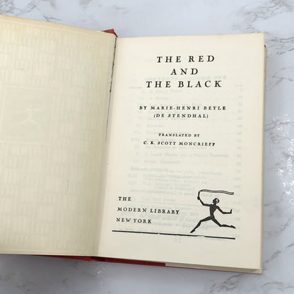 The Red and the Black by Stendhal [1953 HARDCOVER] • The Modern Library #157 *See Condition