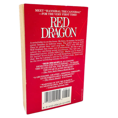Red Dragon by Thomas Harris [1990 PAPERBACK] Dell • Hannibal #1