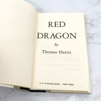 Red Dragon by Thomas Harris [1981 HARDCOVER] BCE • G.P. Putnam's Sons