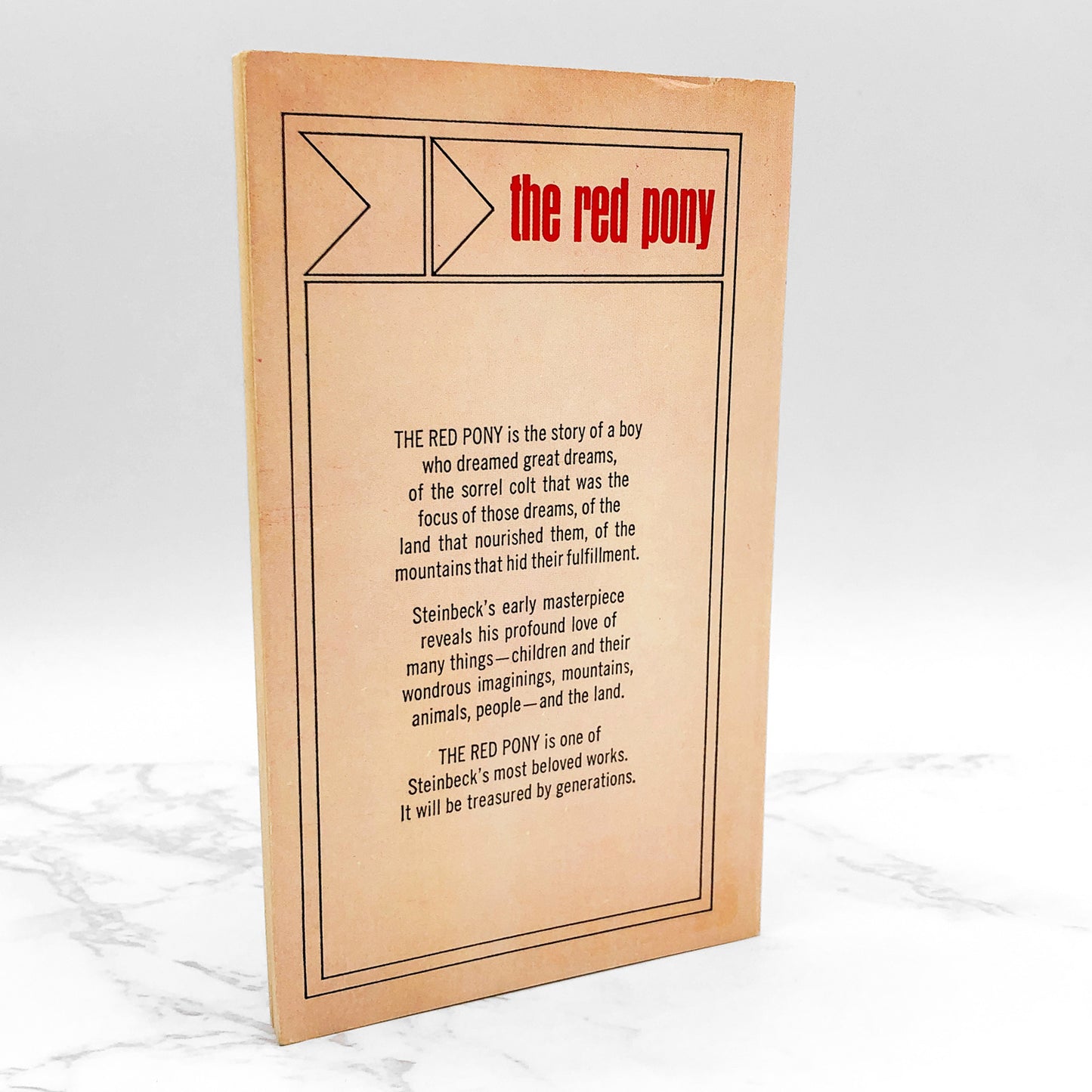 The Red Pony by John Steinbeck [1966 PAPERBACK] • Bantam