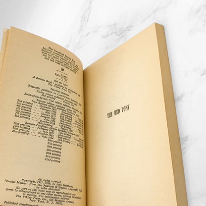 The Red Pony by John Steinbeck [1966 PAPERBACK] • Bantam