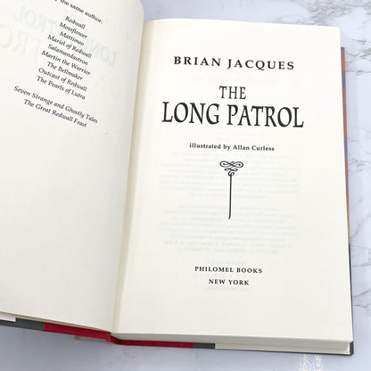 The Long Patrol by Brian Jacques [U.S. FIRST EDITION • FIRST PRINTING] 1998 ❧ Redwall #10 ❧ Philomel