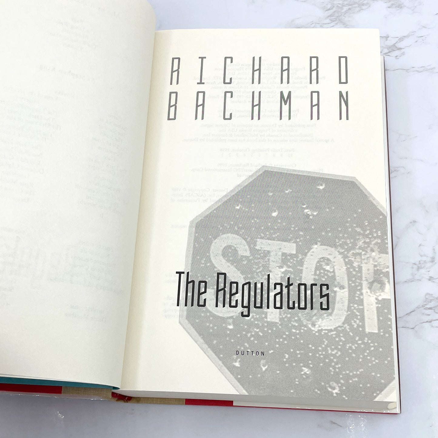 The Regulators by Richard Bachman AKA Stephen King [FIRST EDITION • FIRST PRINTING] 1996