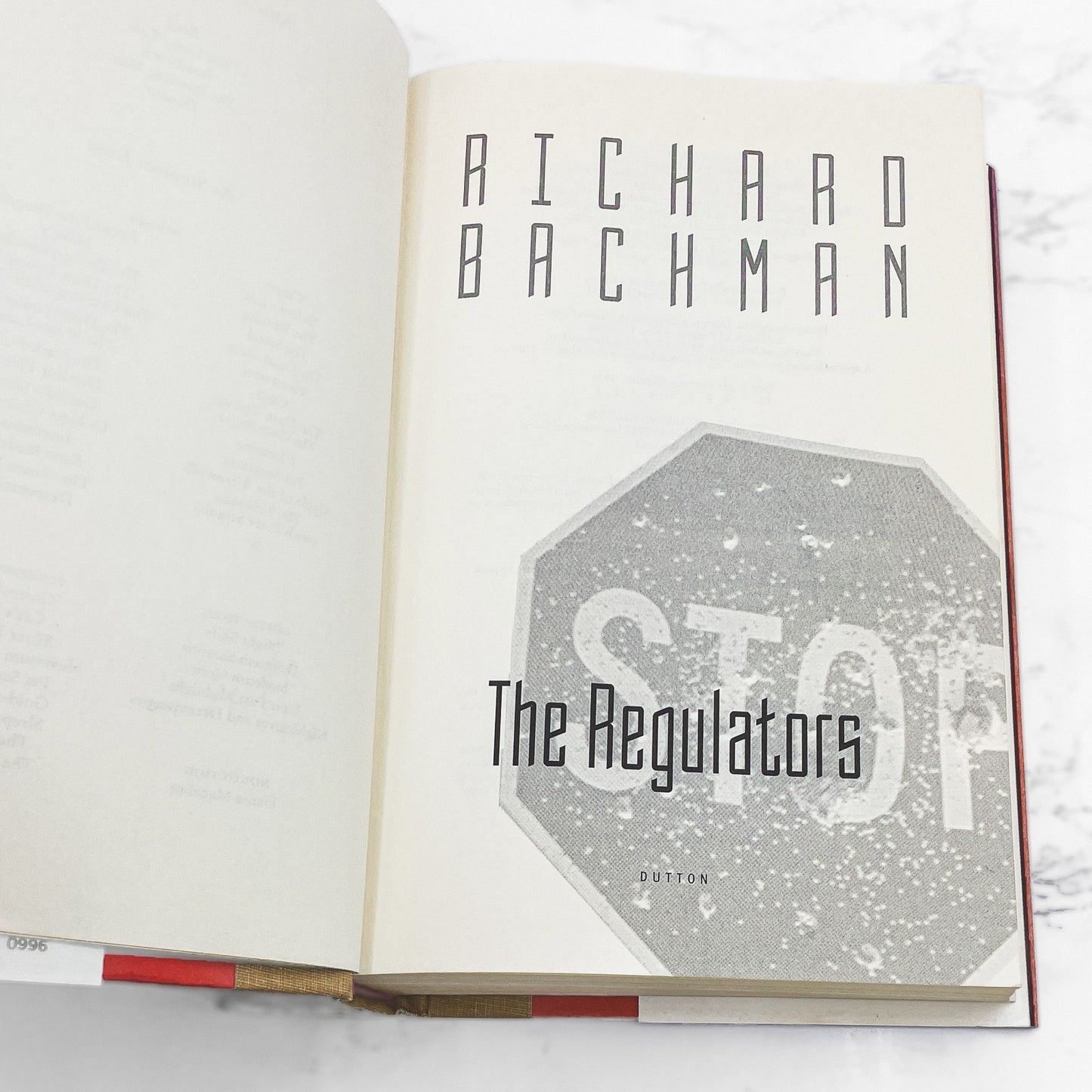 The Regulators by Richard Bachman aka Stephen King [FIRST EDITION • FIRST PRINTING] 1996 • Dutton