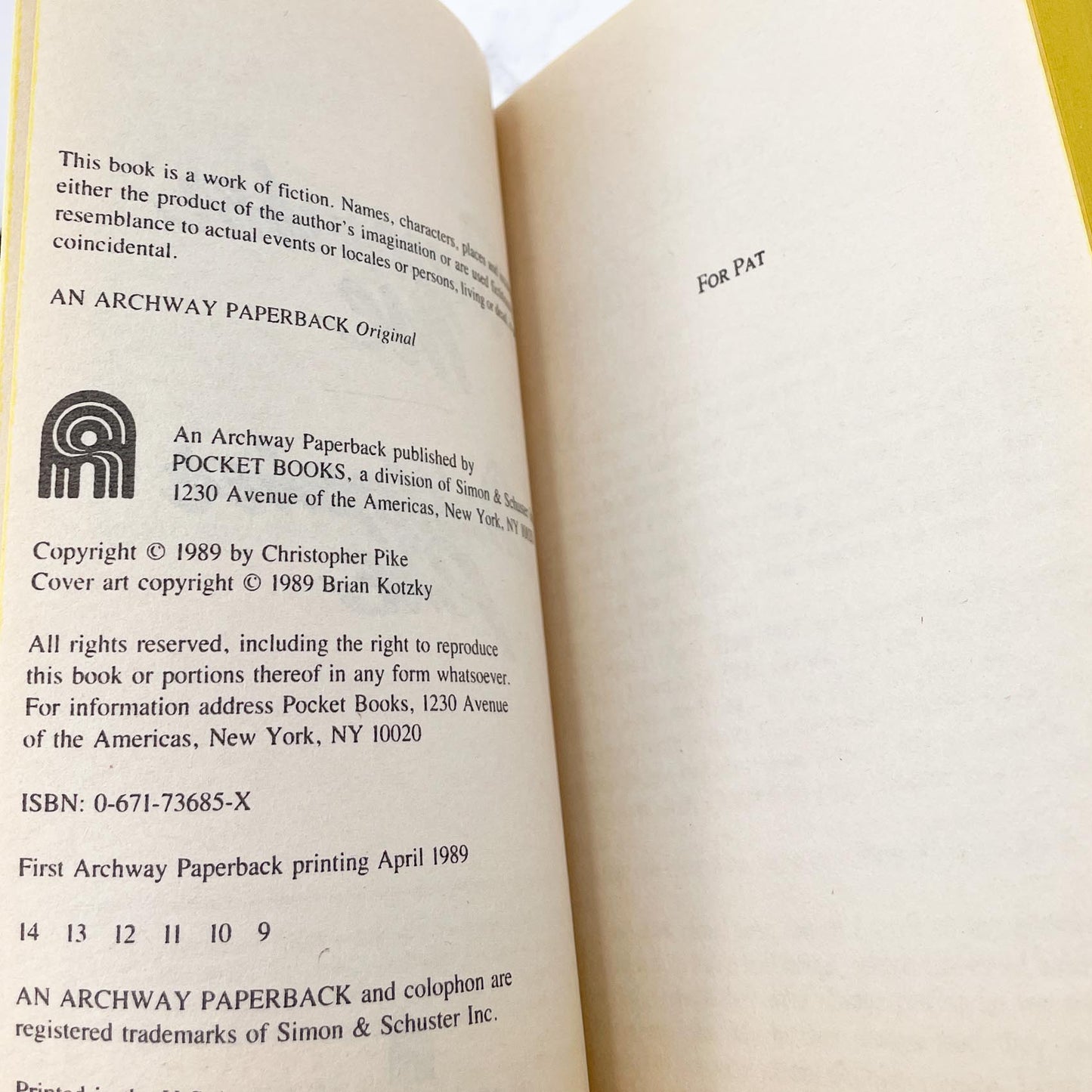 Remember Me by Christopher Pike [FIRST EDITION PAPERBACK] 1989 • Archway