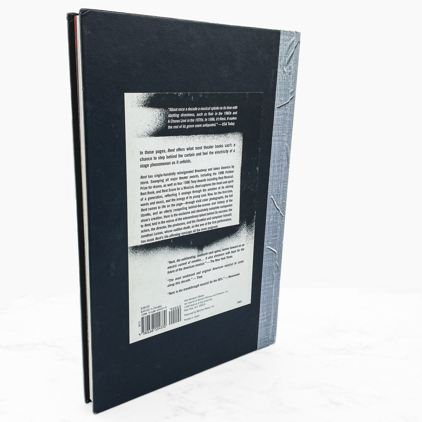 Rent by Jonathan Larson [FIRST EDITION • FIRST PRINTING] 1997 • Rob Weisbach Books