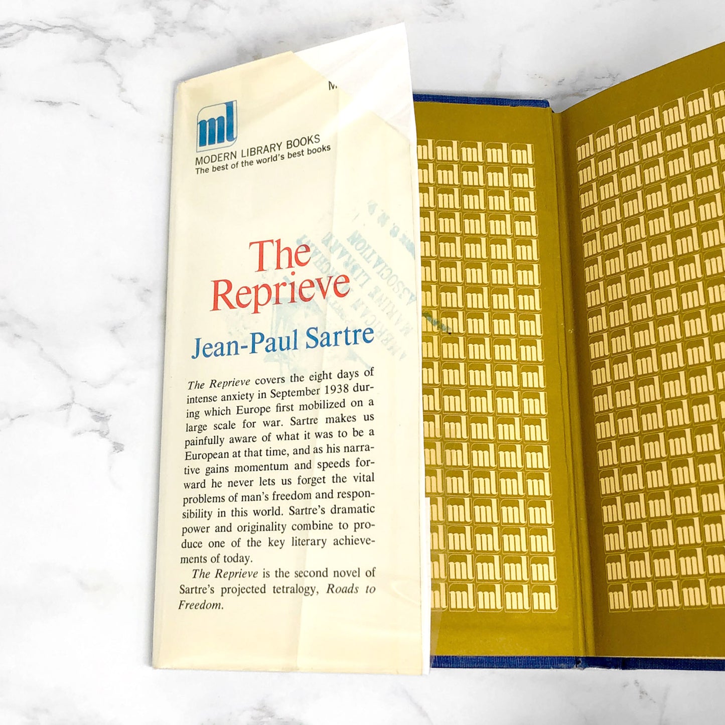 The Reprieve by Jean-Paul Sartre [1967 HARDCOVER] • The Modern Library