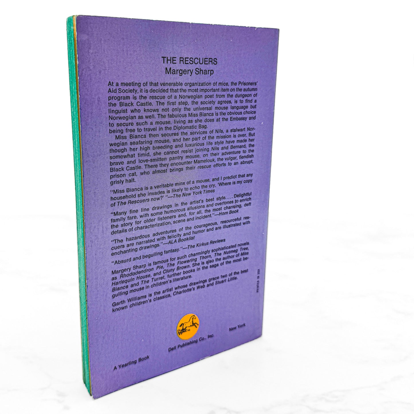 The Rescuers by Margery Sharp [1977 PAPERBACK] Dell Yearling • Movie Tie-in