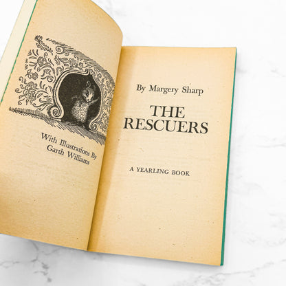 The Rescuers by Margery Sharp [1977 PAPERBACK] Dell Yearling • Movie Tie-in
