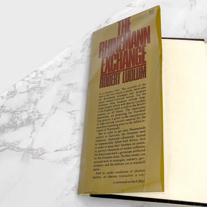 The Rhinemann Exchange by Robert Ludlum [FIRST EDITION • FIRST PRINTING] 1974 • The Dial Press